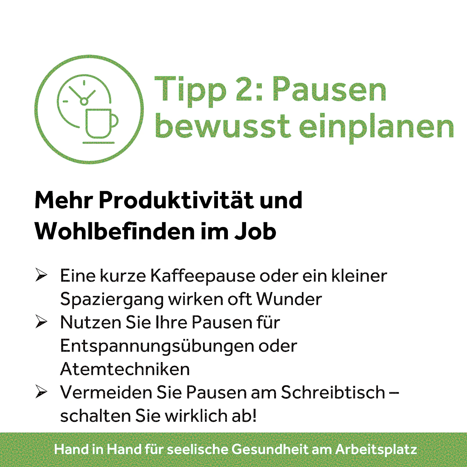 Pausen bewusst einplanen: Mehr Produktivit&auml;t und Wohlbefinden im Job